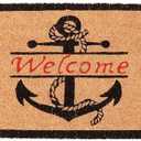 Nautical Ancho Doormat Bath Mat Welcome Rug Non-Slip Dust Floor Seasonal Spring Summer Mats for Kitchen Office 16x24 Inch