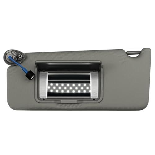 Amazon.com: Driver Left Side Gray Sun Visor with Mirror Light Fit for Honda Accord 2013-2017 Replace 83280T2FA52ZB : Automotive