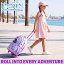 Get Trend Disney Frozen Girls 2-in-1 Rolling Luggage Bag with Wheels, 20.5x13x9 inches