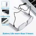 200% Magnifying Glasses with Light,USB Rechargeable LED Lighted Magnifying Eyewear,Hands Free Head Magnifier Eyeglasses for Close Work,Hobbies,Reading,Craft,Jewellery,Sewing