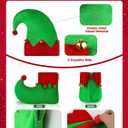 6 Pack Christmas Kids Elf Costume, Boys Christmas Elf Costume Velvet Cosplay Santa's Helper Costume Xmas Outfit (8-10 Years)