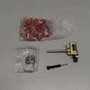 #35 Go Kart Roller Chain 3 Feet with Chain Breaker Replacement for Go Cart Mini Bike Bicycle Dirt Pit Bike Motocycles Powersports Parts Accessories 35 Chain Master Link (95 Links) (Red)