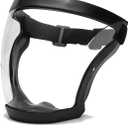 Super Protective Face Shield Anti-Fog Full Face Safety Shield Unisex All-Inclusive Face Protection with Detachable Filter (Black)