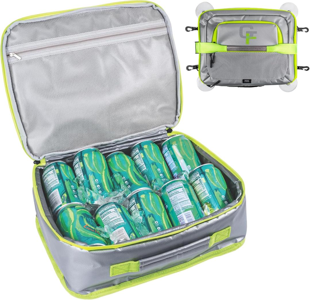 Gradient Fitness SUP Cooler for Paddle Board | Upgraded Waterproof Material Paddle Board Accessories | Large Capacity Insulated Kayak Cooler Bag | Quality Bungee System Included (14x11x4.5)