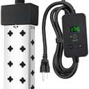 Immersion Water Heater 1800W, Portable Submersible, Real Time Temp Display, Thermostat Temp Control, Dry Burn Protection, Heating for Buckets Bathtubs Hot Tubs Above Ground and Inflatable Pools 2 Pack