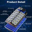 Solar Street Light Dusk to Dawn 6000W, 600000LM, 7000K Brightness, IP67 Waterproof, Motion Sensor, Lights Outdoor Street Light for Security and Safety (6000W-2Pack)