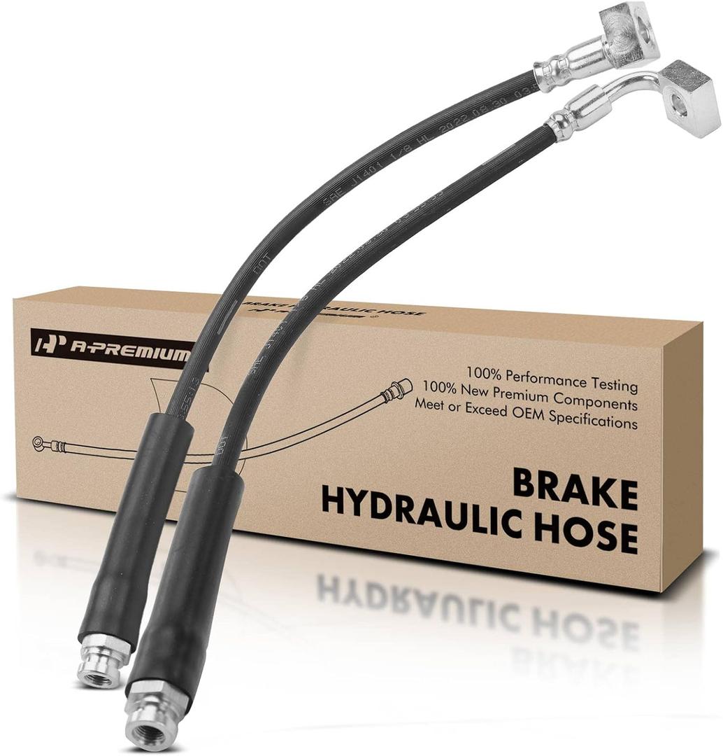 A-Premium Front Brake Hydraulic Hose Compatible with Select Chevy, GMC and Isuzu Models - Colorado/Canyon 2004-2012, i-290/i-370 2007-2008 - Replace# 8158825340, 8158825330 (Pack of 2)