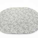 Pioggia Oval Vinyl Fitted Tablecloth with Flannel Backing Elastic Table Cloth Waterproof Oil-Proof Plastic Table Cover Best for 60" x 42"