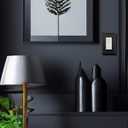 Single Decorator Light Switch Cover Aria Metal Wall Plate, 4-Pack Black 1 Gang Single Rocker, for Receptacle Dimmer Switch GFCI Outlet, Switch Cover Decorative Wallplate, Durable