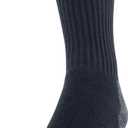 GOLDTOE Men's 656S Cotton Crew Athletic Socks (Multipack) (Black, L)