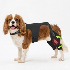 Dog Knee Braces for Back Leg, Adjustable Leg Brace with 2 Stabilizers, Hip Support to Reduces Pain, Ligament Injuries, ACL CCL & Luxating Patella for Small Medium Large Dogs, L-S