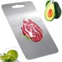 Titanium Cutting Board For Kitchen - 100% Pure Titanium Cutting Boardsand suitable for home kitchen cooking,Durable. ((12inX9in))