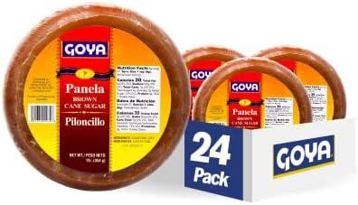 Goya Foods Panela Brown Sugar Cane, 16 Ounce (Pack of 24) Best By 01/03/2027