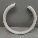 frani Nappa Leather Steering Wheel Cover, Universal 15 Inch Premium Non-Slip Steering Wheel Cover White