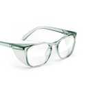 Stoggles Square Safety Glasses, Z87.1 Certified Polycarbonate Protective Eyewear, Anti-Fog, Scratch & Shatter Proof, UV & Blue-Light Blocking, Top & Side Shields, Wide Fit, Rx Friendly, Unisex (Moss)