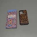 Uppuppy for iPhone 12 Pro Max Case with Wallet - Fits 4 Card Slots, Compatible with MagSafe for Women Aesthetic Durable PU Leather Credit Card Holder Kickstand Phone Cover for Apple 12 Promax, Leopard
