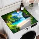2 x Washer and Dryer Topper for Top,23.6" x 19.7" Washer Dryer Countertop Mat, Waterproof & Anti-Slip Dryer Top Protector Mat