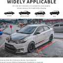 86.6" Universal Car Side Skirt 220CM Extension Rocker Panel Body Kit Lip Splitters,Black