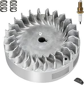 FVRITO Aluminum Flywheel 10krpm for Predator 212 Non hemi Engine Ghost 212cc 224cc 69730 69736 6.5hp GX200 196cc BSP Tilly Coleman CT200U BT200X Mini Bike Performance Parts with Key & Valve Springs