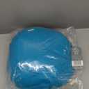 Yoga Meditation Cushion with Washable Cover - Floor Cushion Pillow with Natural Buckwheat Filling - Soft Round Cotton Design for Meditating or Pranayama Exercises (Turquoise)