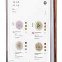 Walnut Wood Sign Holder Vertical Table Card Flip Display 6 Pages-12 Sides,T Double Sided Flyer Display Frame with Base,Table Card for Picture Paper Store Office Menu Retail Show Fair (4x6")