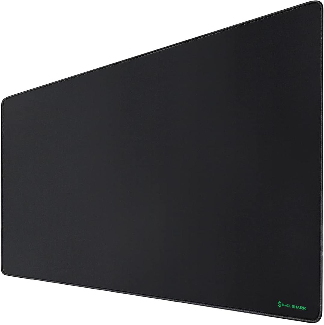 Black Shark Gaming Mouse Pad Desk Mat 47.2” x 23.6”, Oversized Large Mouse Pad, Non-Slip Mousepad, Super-Thick with Special-Textured Surface, Anti-Fray Stitched Edges, Desk Pad Manta P4, 23.6L x 47.2W inches