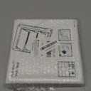 Funmit 6" Louvered Vent Cover 8" x 8" Oversize Outside Dimensions for 6 inches Dia Exterior Wall Vent Hood Outlet Airflow Vent Dryer Air Vent (White)