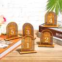 Rattan Arch Wedding Table Numbers 1-20 with Stands
