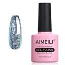 3 x AIMEILI HEMA Free Gel Nail Polish, TPO Free, Soak Off U V Nail Art Glossy Long Lasting for Salon DIY Home - 652 10ml