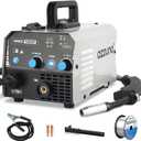 AZZUNO MIG Welder,Flux Core Welder Machine 110V 130Amp, Gasless MIG Welding Machine IGBT Inverter Welder Portable Wire Feed Welder (110V)