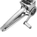 TONMA Multipurpose Rotary Cheese Grater with 1 Stainless Steel Handheld Drums for Parmesan, Mozzarella, Vegetables and More, Ergonomic Design