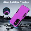 for Samsung Galaxy S24 FE Case Dual Layer Protective S24 FE Phone Case Heavy Duty Protection [Anti-Scratch] [Anti-Fingerprint] Non-Slip Shockproof Case for Samsung Galaxy S24 FE, Purple