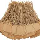 Juvale Paper Tags with Strings for Crafts & Gifts - 1.3 x 1.7 in, Brown, 1000-Pack - Paper Label Tags with String & Twine for Retail Labeling