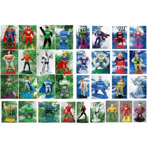 Super Hero Deluxe Mini 12 Piece Random Set Featuring Random Characters - Shatterproof Plastic Design from 1.5" to 2.5" Tall