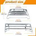 Jerky Racks for Barrel Style Pellet Grills, 21"W17.2"L, 3 Tiered Foldable Sliding 830 in Cooking Space Expansion Grate Accessory for Pit Boss, Traeger, Z Grill, Green Mountain and More Smoker Grills