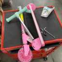 BELEEV V2 Scooters for Kids with Light-Up Wheels & Stem & Deck, 2 Wheel Folding Scooter for Girls Boys, 3 Adjustable Height, Non-Slip Pattern Deck, Lightweight Kick Scooter for Children Ages 3-12 (Pink)