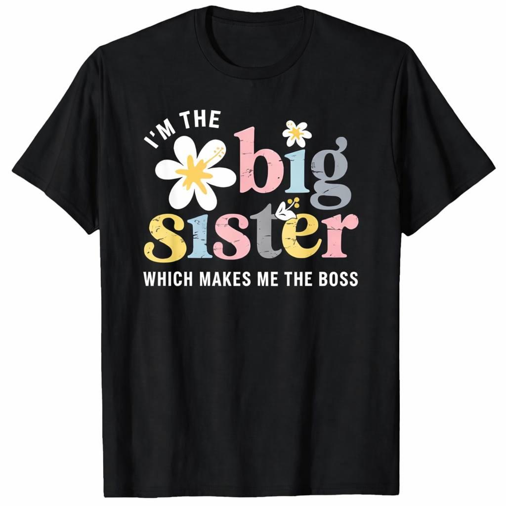 Big Sister Shirt for Girls – Baby Announcements, and Family T-Shirt L
