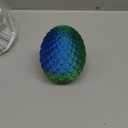 TBOLINE 12" 3D Printed Dragon Egg, Christmas Stocking Stuffers for Kids Boys, Cool 3D Printer Articulated Crystal Dragon Toy for Boys Kid Teen, Animals Fidget Toy Dinosaur Eggs for 5-7 4-6 8-12 (Laser Green)