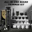 Ufree Beard Trimmer for Men, Electric Razor Shavers, Cordless Hair Clippers, 7 in 1 Beard Grooming Kit for Mustache, Body, Nose and Facial, Gifts for Men