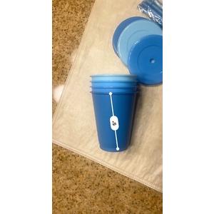 Little Table 17 OZ Blue Tumblers First Design Global-lids & Straws. Ages 3+