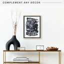 MCS Canvas Float Frames 12x16 Frame, Black & Gold for Finished Canvases, Vertical & Horizontal Wall Hanging Large with Adhesive for Canvas Paintings (1-Pack)