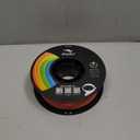 Creality 3D Printer Filament 1.75mm, Rainbow Upgrade PLA+ Filament Strong Toughness No-Tangling Vacuum Packaging 3D Printing Filament Fit Most 3D Printers, 1kg Spool, Accuracy +/- 0.02mm, Multi-Color