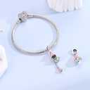 S925 Sterling Silver Charm Fit for Pandora Bracelet Original Pendant Bead Jewelry Gift for Her