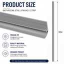Lounsweer 6 Pack PVC Bathroom Privacy Strip, 29.5 x 0.3 x 1.4 Inch, Grey