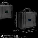 Lekufee Waterproof Hard Carrying Case for DJI Mini 4 Pro/4/3 Pro/Mini 3,Fly More Combo,DJI RC 2/RC,RC N3/2/1 Remote Controller and Accessories(Case Only)
