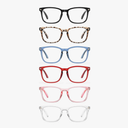 CCVOO Mix & Match Reading Glasses for Women - Lightweight, Comfortable Fit, Clear Vision - Blue Light Blocking, 6 pack mix