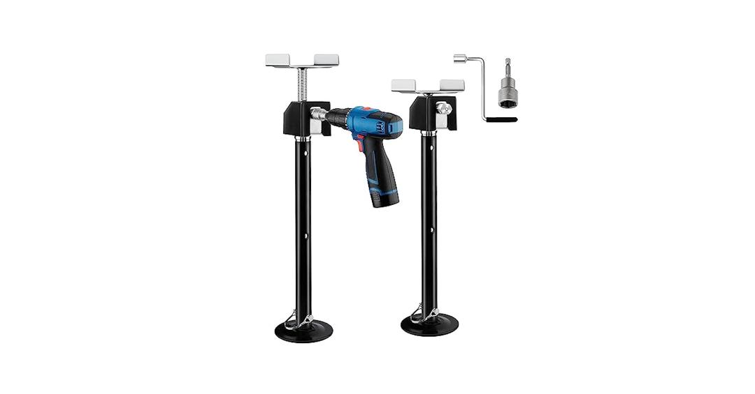 Kohree Set of 2 RV Slide Out Supports, Heavy Duty Camper Support Jacks, Supports up to 5000lbs, Adjust from 20"-49" Height by Power Drill or Hand Crank Handle, RV Camper Accessories for Travel Trailer