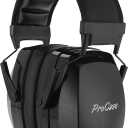 ProCase Noise Cancelling Ear Muffs SNR 33dB, Ear Hearing Protection Headphones for Adults, Sound Proof Ear Defenders for Work, Mowing, Shooters Shooting Gun Range, Construction -Black
