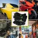 2 x Nylon Universal Cable Tie Buckle Zip Tie (3.5) Automotive Push Mount Small Assorted Zip Ties Tool Heavy Duty Self Locking UV Resistant Plastic Cable Ties for Car Daily Repair (100)