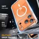 Miracase Magnetic for iPhone 17 Pro Case 6.3" [Compatible with MagSafe] Full-Body Phone Case with Built-in Glass Screen Protector & Camera Control,Drop Proof iPhone 17 Pro Cover, Clear